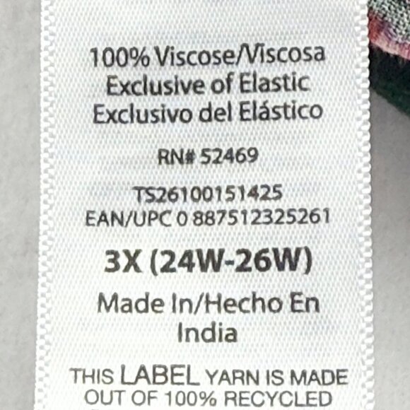 Terra & Sky Women's Off Shoulder Tropical Multicolor Maxi Dress Sz 3X  (24W-26W) - Picture 9 of 13